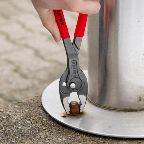 Knipex TwinGrip Front & Side Gripping Pliers Plastic Coated Grey Atramentized 250mm 82 01 250
